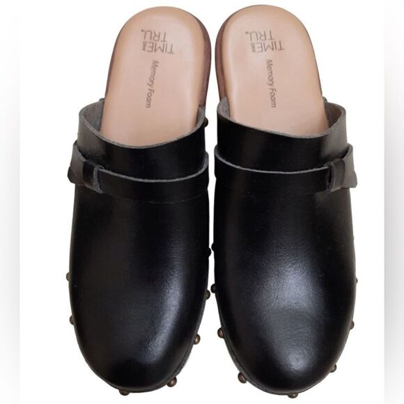 Time And Tru Black Wedge Heels(Size 6) - Picture 8 of 8